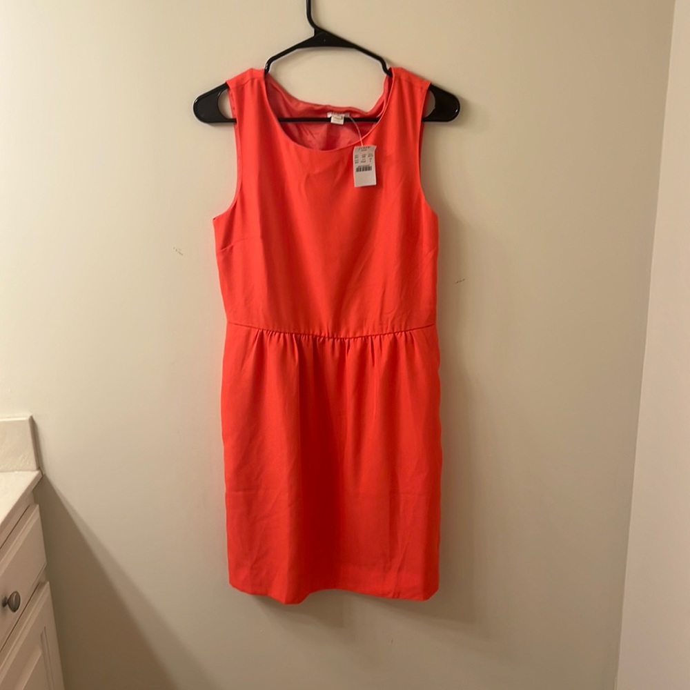 Orange mini dress